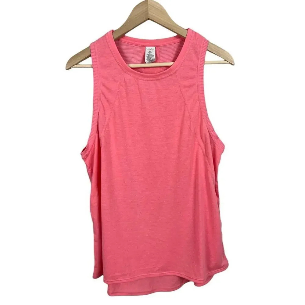 Sweaty Betty Pacesetter Running Tank 5841 Size 14 Pink Polyamide Elastane Womens